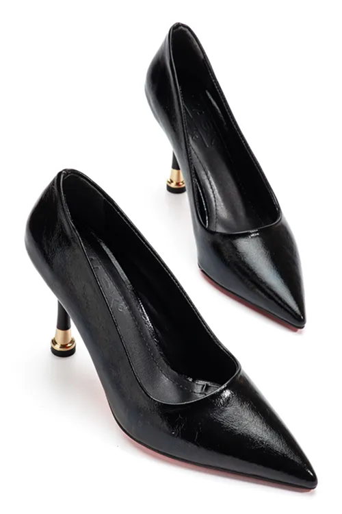 Ketrin Stiletto Rugan Ayakkabı