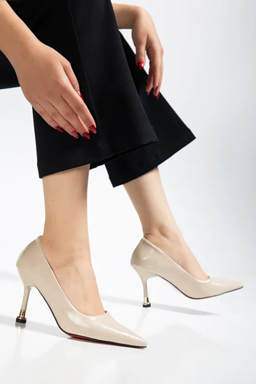 Ketrin Stiletto Rugan Ayakkabı
