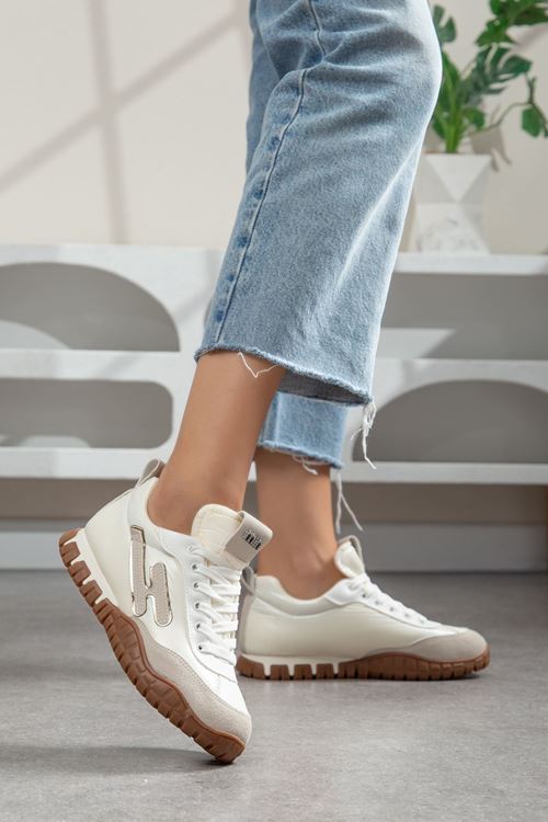 Valenza Paraşüt Ortopedik Sneaker Yürüyüş Ayakkabısı Beyaz