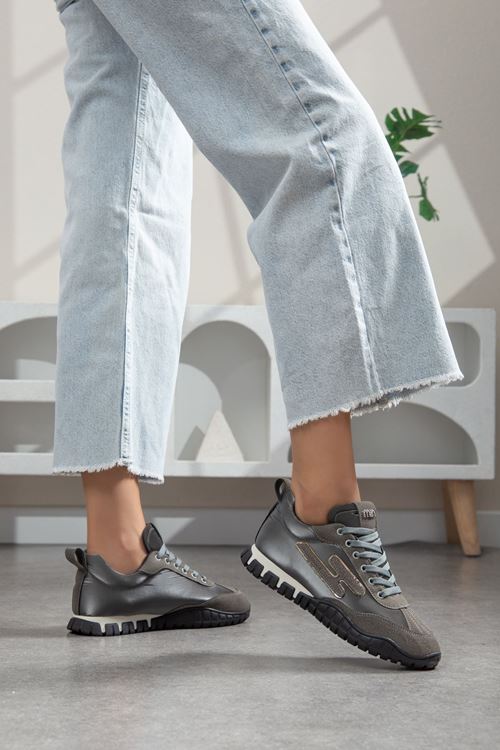 Valenza Paraşüt Ortopedik Sneaker Yürüyüş Ayakkabısı Füme