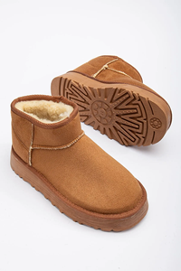 Viola Kalın Taban Bilek Boy Ugg Taba