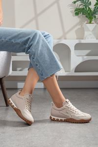 Valenza Paraşüt Ortopedik Sneaker Yürüyüş Ayakkabısı Bej