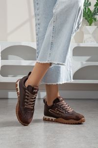 Valenza Paraşüt Ortopedik Sneaker Yürüyüş Ayakkabısı Kahverengi