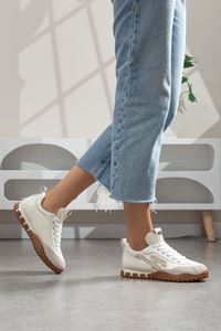 Valenza Paraşüt Ortopedik Sneaker Yürüyüş Ayakkabısı Beyaz