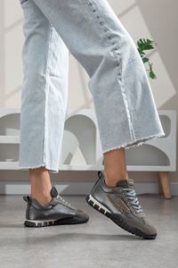 Valenza Paraşüt Ortopedik Sneaker Yürüyüş Ayakkabısı Füme